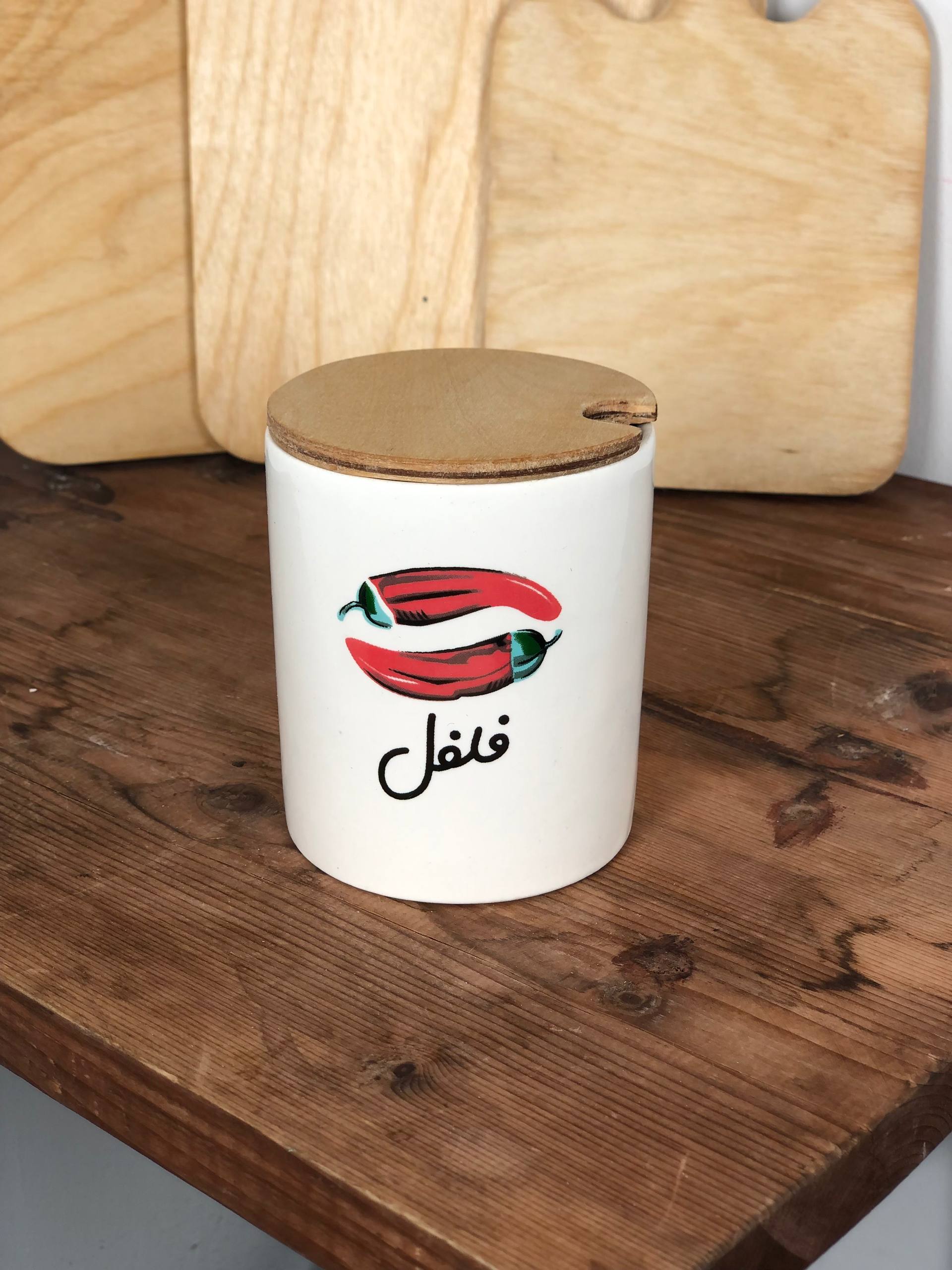 بانکه فلفل سرامیکی چاپدار