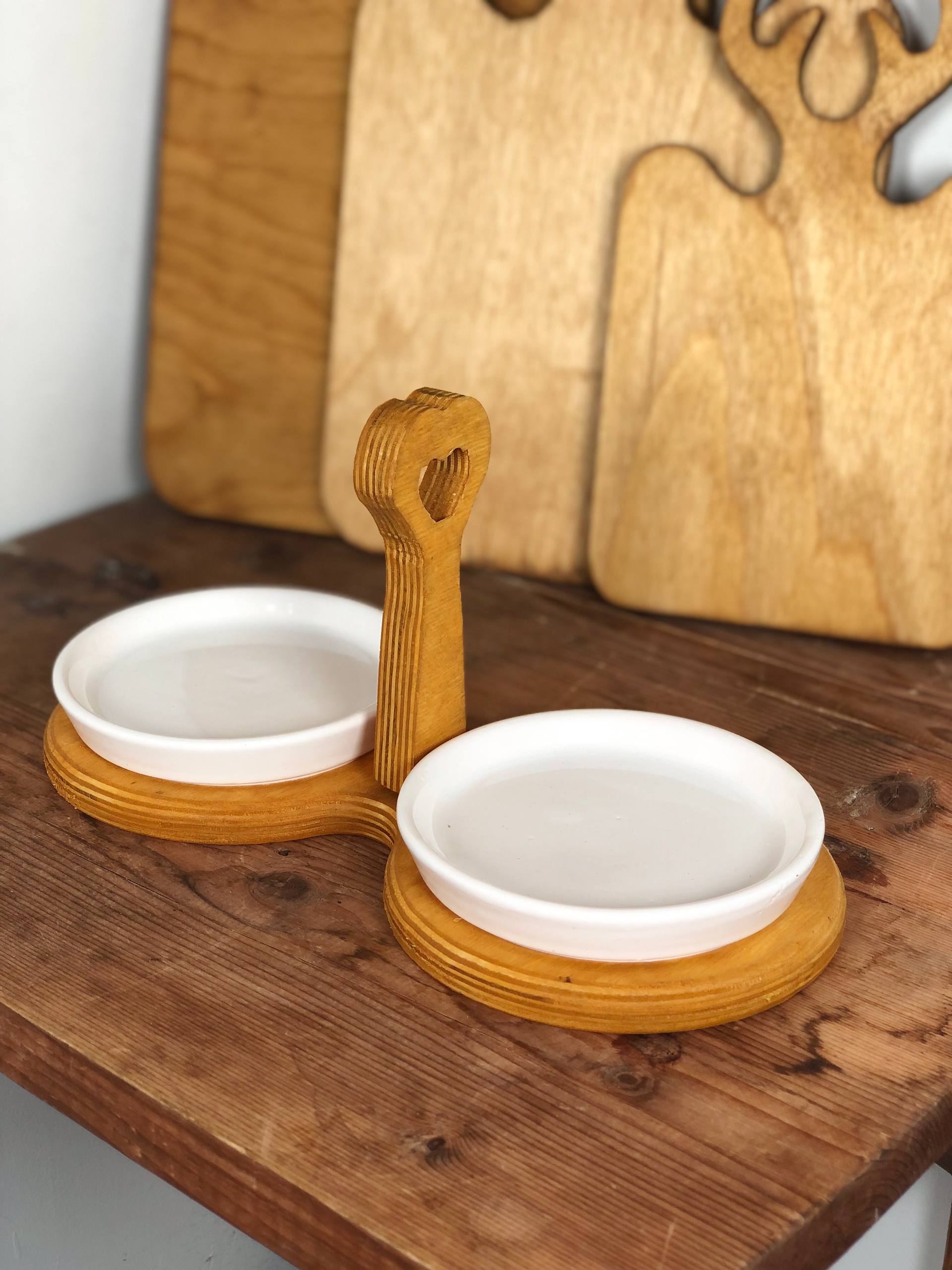 اردو خوری و رولت خوری  اردوخوری دسته دار سرامیکی زیره چوبی 