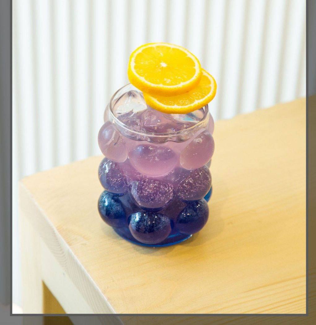 لیوان حبابی شیشه ای