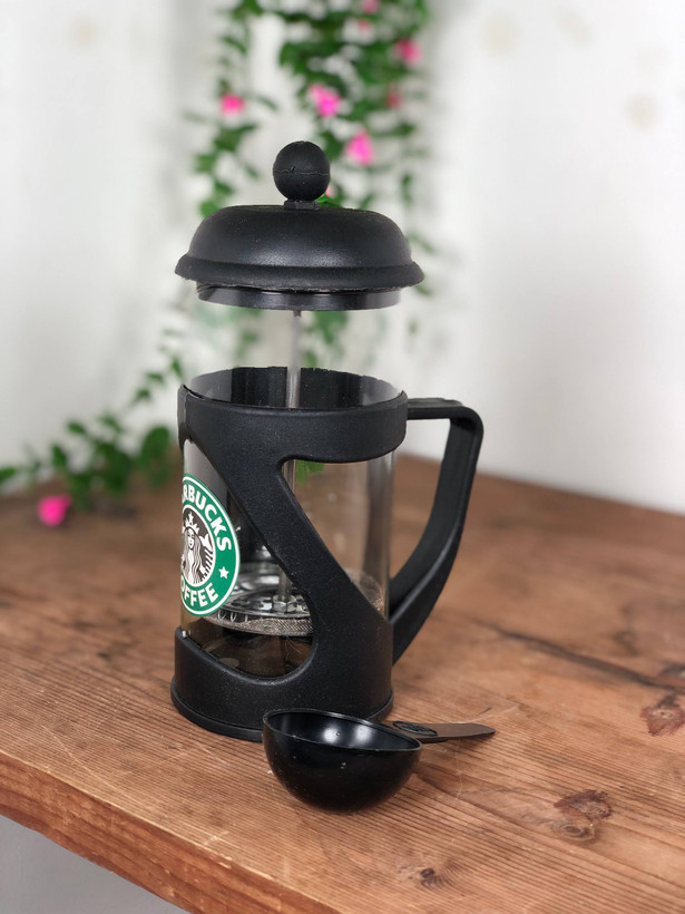 فرنچ پرس شیشه ای همراه پیمانه