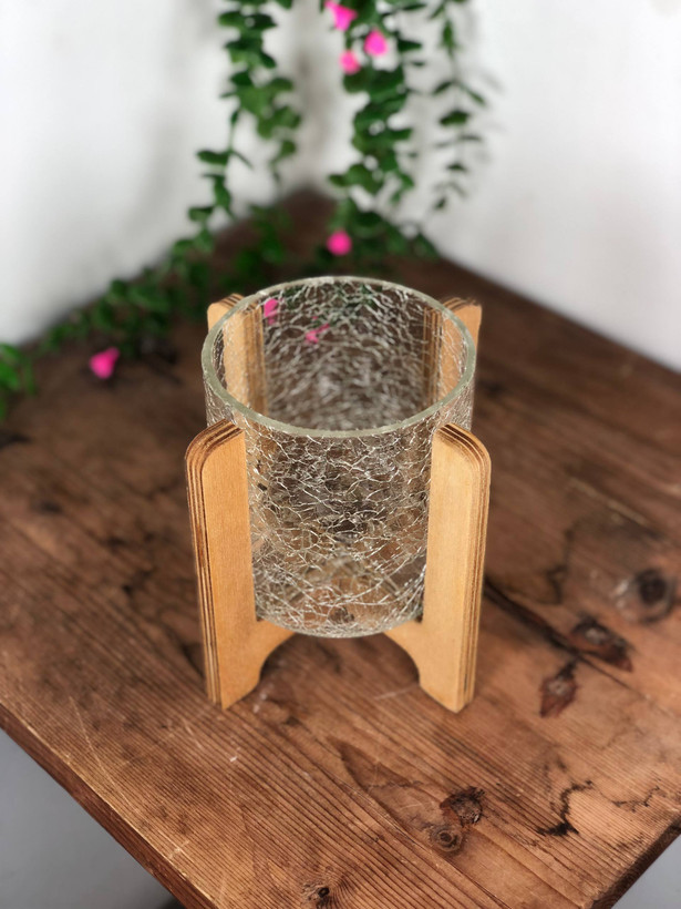 جا قاشق چنگال شیشه ای آبگز